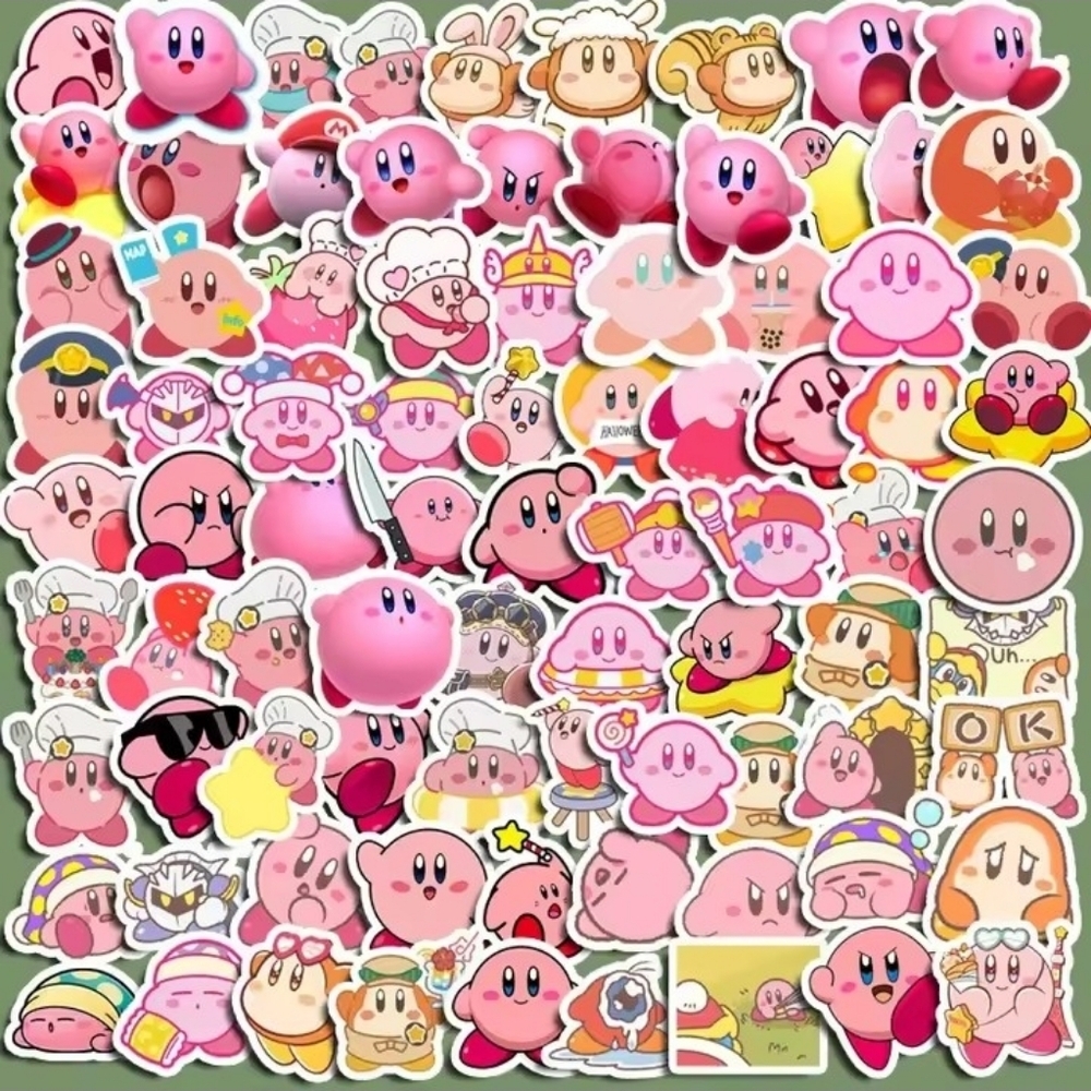 2/$10  30 Piece Kirby Sticker Set